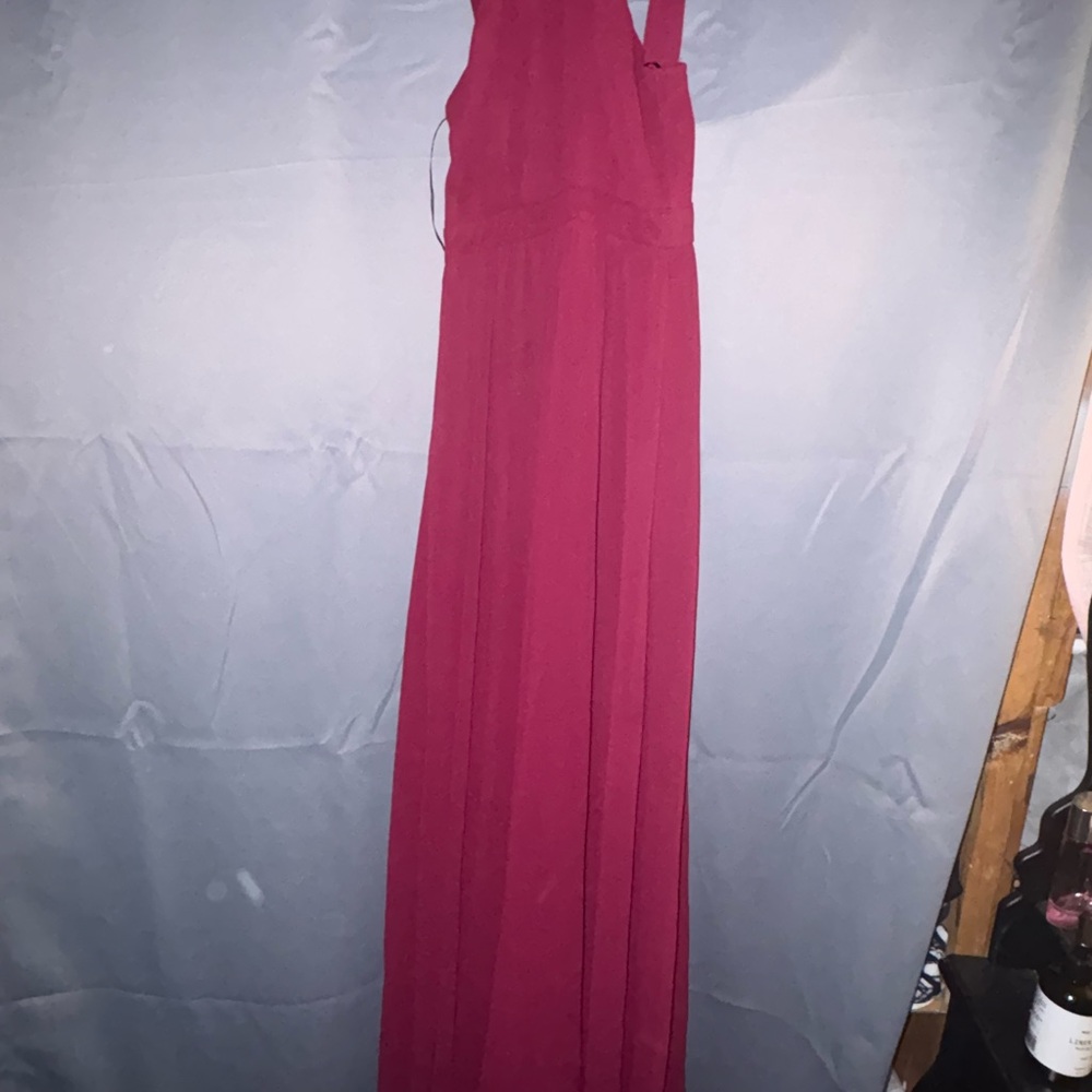 Lulu's Vibrant Pink Maxi Dress